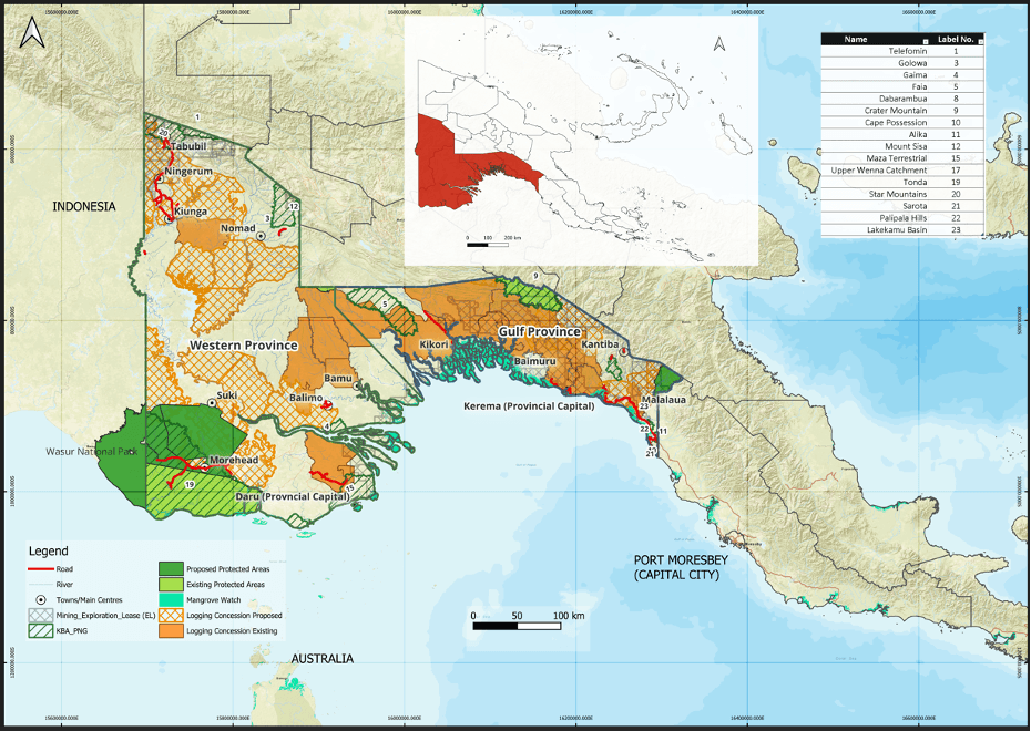 Papua New Guinea map